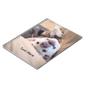 Funny Dog wird nicht zu einem komischen Foto Notizblock (Linke Seite)