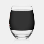 Funny Dog with Christmas Stars for Festive Season Weinglas Ohne Stiel (Links)