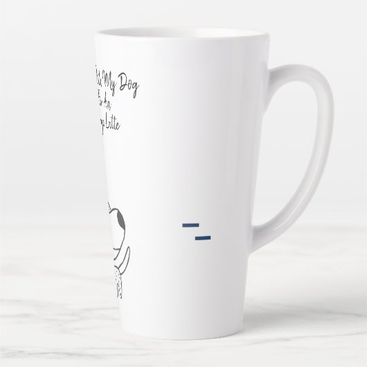 Funny Dog Zitat Milchtasse (Rechts)