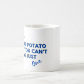 Funny Dog Zitat: Pitbullen sind wie Kartoffelchips Kaffeetasse (Mittel)