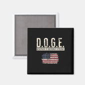Funny Doge Department of Government Efficiency Magnet (Vorderseite/Rückseite)