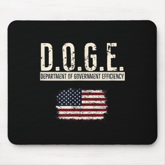 Funny Doge Department of Government Efficiency Mousepad (Vorne)