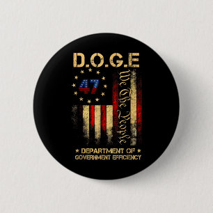 Funny Doge Department of Government Efficiency T-S Button