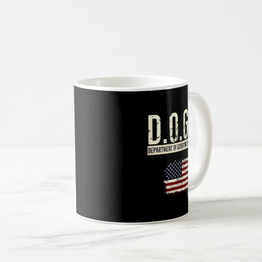 Funny Doge Department Of Government Efficiency Tee Kaffeetasse (VorderseiteRechts)