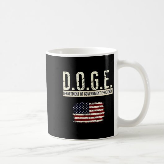 Funny Doge Department Of Government Efficiency Tee Kaffeetasse (Rechts)