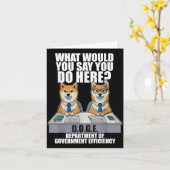 Funny Doge Meme d.o.g.e, Ministerium der Regierung Karte (Gelbe Blume)
