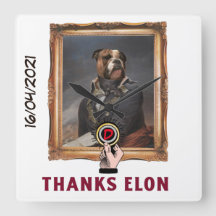 Funny dogecoin verkleidet Hundemalerei