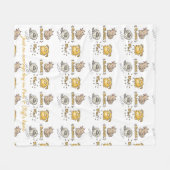 Funny Dogs Barking für den Besitzer mit lauten Hun Fleecedecke (Vorderseite (Horizontal))