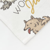 Funny Dogs Barking für den Besitzer mit lauten Hun Fleecedecke (Ecke)