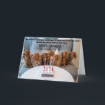 Funny Dogs Birthday Greeting Card  Karte<br><div class="desc">Funny Dogs with a cake Birthday greeting Card for the cat lovers in your life. This cute greeting card is a perfekt way to wish Happy Birthday to a friend,  co-worker,  family member or a special someone.</div>