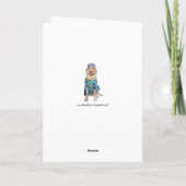 Funny Dogs Cruisin' Surfer Geburtstag Karte (Rückseite)