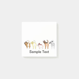 funny dogs design post it post-it klebezettel