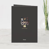 Funny Dogs Fire Hazard Birthday Karte (Rückseite)