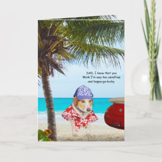 Funny Dogs, Fun Loving Son, Vatertag Karte