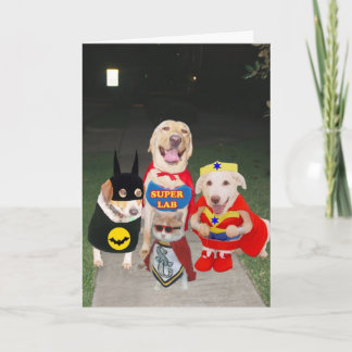 Funny Dogs Halloween Karte