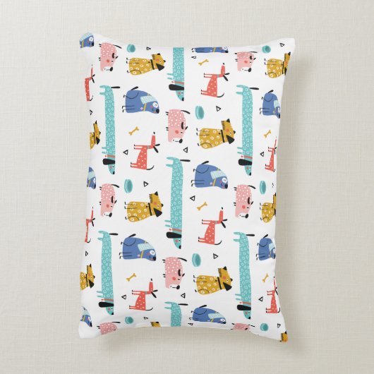 Funny Dogs Kids Dekokissen (Rückseite(Vertikal))