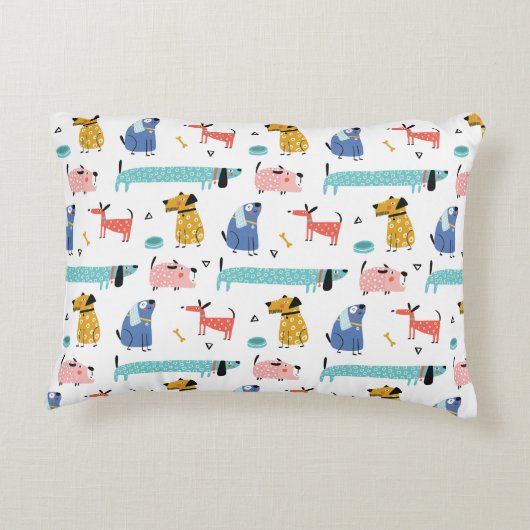 Funny Dogs Kids Dekokissen (Rückseite)