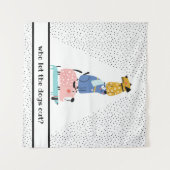 Funny Dogs Kids  Wandteppich (Vorderseite (Horizontal))