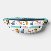 Funny Dogs Pattern Bauchtasche (Ablage )