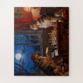 Funny Dogs Playing Chess Dog Lover Gift Puzzle (Vertikal)