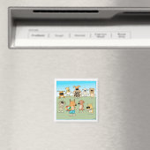 Funny Dogs Rule Magnet (In Situ (Geschirrspüler))