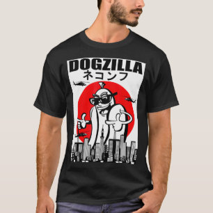 Funny Dogzilla Hot Dog Lover Fast Food Junkie T-Shirt