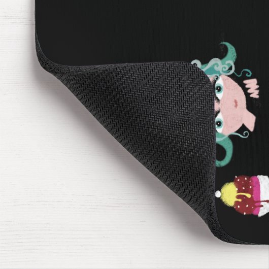 Funny Doll Bär Gebirgsschild Kirschnest Knochen Mousepad (Ecke)