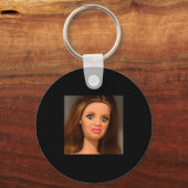 Funny Doll Face Meme Disgusting Schlüsselanhänger (Vorderseite)