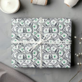 Funny dollar pattern humor wrapping paper geschenkpapier
