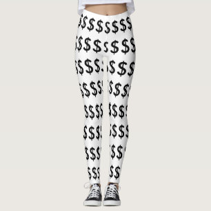 Funny Dollar Signatur Symbol Money Leggings