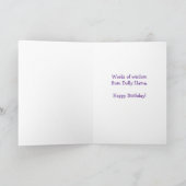 Funny Dolly Llama Birthday Wisdom Karte (Innenseite)