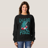 Funny Dolphin Lover Ocean Piglet Sweatshirt (Vorne ganz)