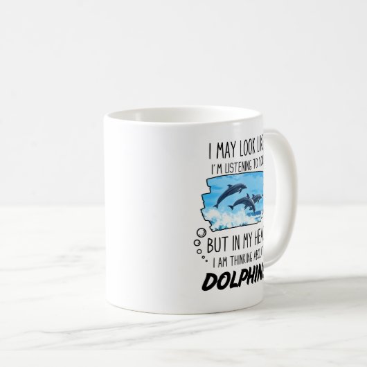 Funny Dolphin Lover Tasse (VorderseiteRechts)
