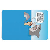 Funny Dolphin Nip und Shark Bite Magnet (Horizontal)