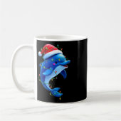 Funny Dolphin Weihnachtsmannmütze Weihnachtsbaum L Kaffeetasse (Links)