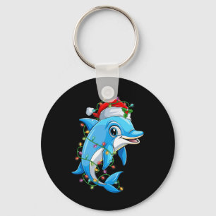 Funny Dolphin Weihnachtsmannmütze Weihnachtsbaum L Schlüsselanhänger