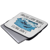 Funny Dolphins Laptop Sleeve (Vorne Knopf)
