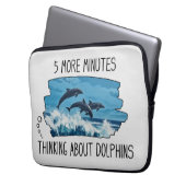 Funny Dolphins Laptop Sleeve (Vorderseite Links)