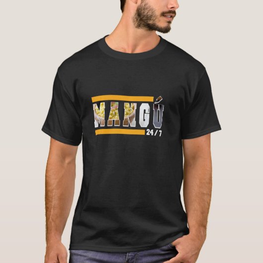 Funny Dominican Mangu Frühstück T-Shirt (Vorderseite)