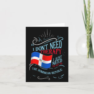 Funny Dominican Roots Ich brauche keine Therapie Karte