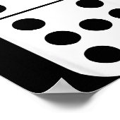 Funny Domino Meme Six Seven Play Strategy Number H Poster (Ecke)