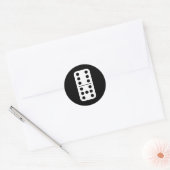 Funny Domino Meme Six Seven Play Strategy Number H Runder Aufkleber (Umschlag)