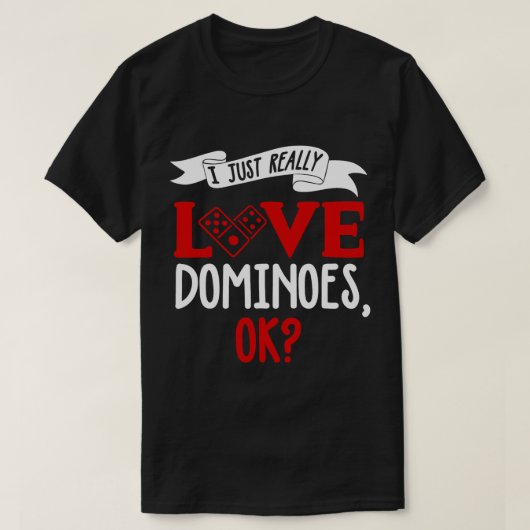 Funny Dominoes Shirt I Liebe Dominoes Joke Dominoe (Design vorne)