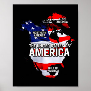 Funny Donald Trump American Flag Kanada Grönland Poster