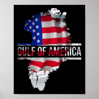 Funny Donald Trump American Flag Kanada Grönland Poster