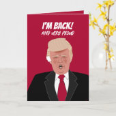 Funny Donald Trump Bandaged Ear Frohe Weihnachten Karte (Gelbe Blume)