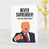 Funny Donald Trump Birthday Karte (Gelbe Blume)