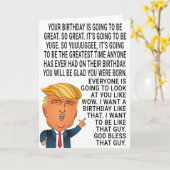 Funny Donald Trump Birthday Karte (Gelbe Blume)