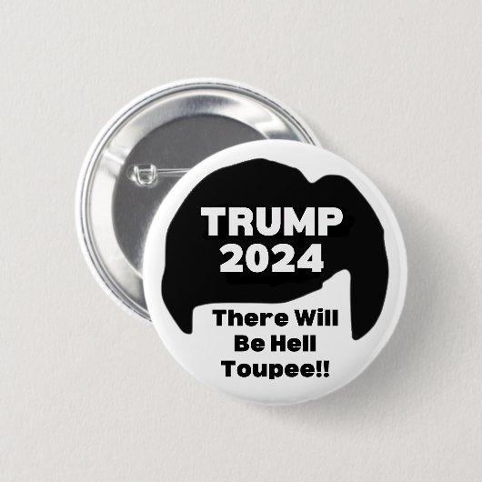Funny Donald Trump Button (Vorne & Hinten)