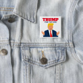 Funny Donald Trump Cartoon Karikatur-Pinback Button (Beispiel)